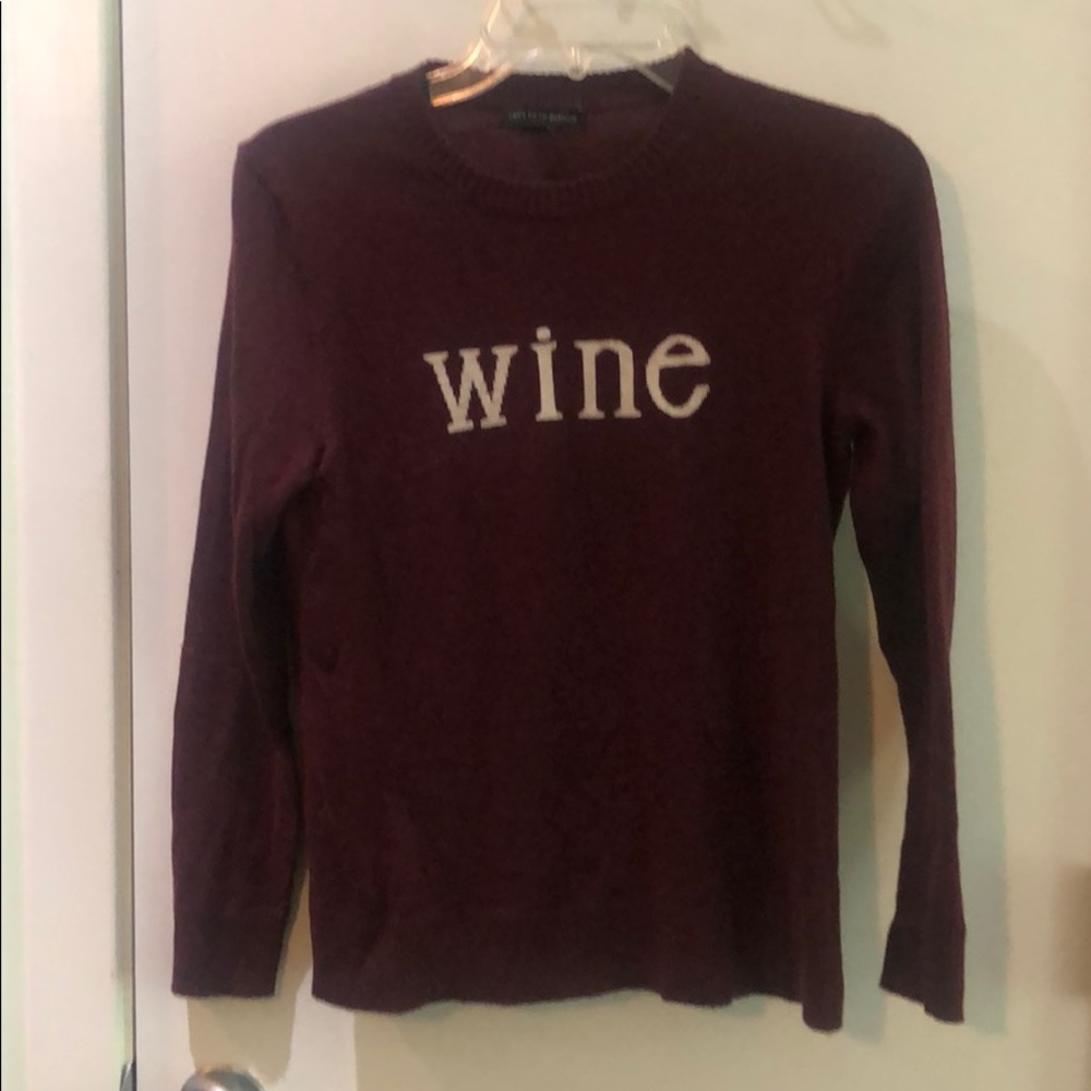 Saks maroon wine sweater